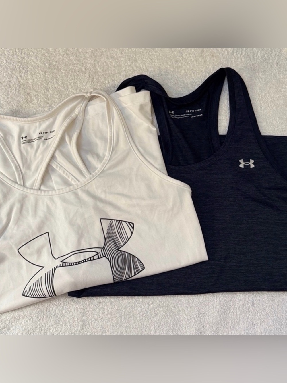 Under Armour HeatGear Athletic Running Performance Tanks Loose Fit Set of 2